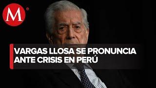 Mario Vargas Llosa condena intento de golpe de Estado de Pedro Castillo en Perú