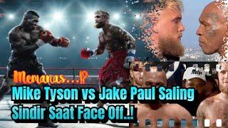Memanas Mike Tyson vs Jake Paul Saling Sindir Saat Face Off..