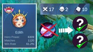 THE REASON I STOP USING FEATHER ON EDITH BUILD EDITH TOP GLOBAL KILL 17 ON HIGH RANK 