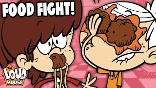 Best Loud Family Dinner Moments FOOD FIGHT    The Loud House