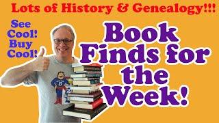 Lots of History and Genealogy Genre Book Finds this Week I like selling these books