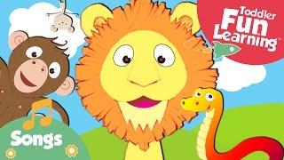 The Happy Animal Choir  Animal Sounds Song  Toddler Fun Learning