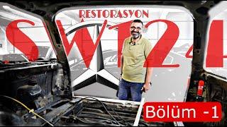 Mercedes SW124 89 için bir kamyon yedek parça ile Full Restorasyon Bölüm1