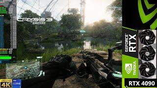 Crysis 3 Remastered Very High Settings Ray Tracing 4K  RTX 4090  i9 14900KS