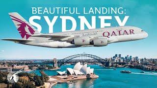 Beautiful Landing in Sydney Australia 4K