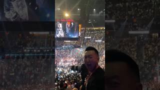 EMINEM WALKS OUT AT SPENCE VS CRAWFORD FIGHT   FANS GO WILD  #Eminem #Shorts