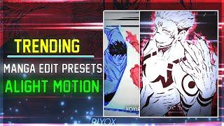 Trending Anime Manga Presets - XM  Alight Motion  pt6