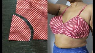 Soft Cotton Bra Cutting and Stitching  सूती ब्रा