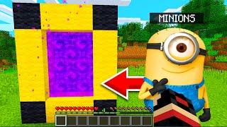 Minecraft PE  How To Make A Portal To Minions Dimension REAL