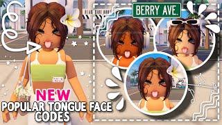 NEW *POPULAR TONGUE FACE CODES* FOR BERRY AVENUE BLOXBURG & ROBLOX GAMES THAT ALLOW CODES 