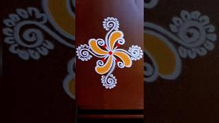 very easy daily kolam design  small muggulu #shorts #rangoli #trending #kolam