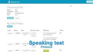 English Speaking Test result and protocol