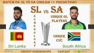 SL v SA Winner Prediction  Astrology Prediction SL vs SA  SL vs SA Match 4  T20WC24