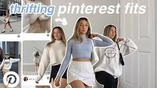 come thrifting with me for cosy closet basics  + how i style my finds  *thrifting pinterest fits*