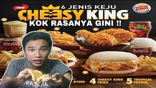 MUKBANG CHEESY KING MENU BARU BURGER KING  KOK RASANYA GINI 