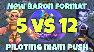 Lords Mobile - The hardest baron in NEW format. 5 vs 12. Not possible to win but we DID IT
