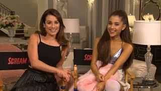 EXCLUSIVE Lea Michele & Ariana Grande Show Off Scream Queens Killer Set