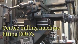 Fitting digital readouts to an old Centec milling machine