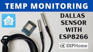 Monitor Equipment Temps with the Dallas Temp Sensors ESPHome Home Assistant and Grafana