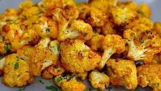Delicious cauliflower baked in the oven. Easy and quick recipe
