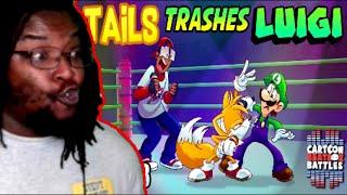 Tails Trashes Luigi - Cartoon Beatbox Battles DT verbalase DB Reaction