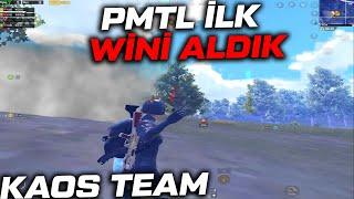 PMTL ÖN ELEMEDE İLK WİNİMİZİ ALDIK   KAOS TEAM PUBG MOBİLE