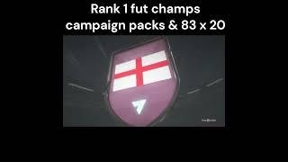 Rank 1 FUT Champs campaign packs + 83x20 #eafc24 #fut #fc24