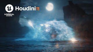 Unreal Engine 5 x Houdini Water Dragon Real 4K 2024 #unrealengine5 #unrealengine #ue5 #cgi #dragon