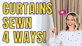 How to Sew Curtains for Beginners - 5 WAYS