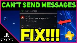 PS5 CANT SEND MESSAGES EASY FIX fast solution