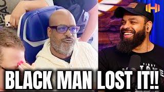 Ghetto Black Man Throws A Tantrum Over Crying White Baby On Airplane