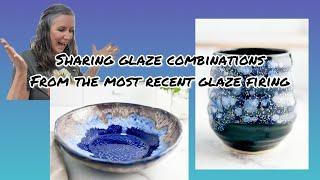 Sharing glaze combinations using amaco mayco spectrum and some glazes that I mix up