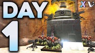 DUO Claiming Triple Waterfall Cave Day 1 - ARK PvP Ft. Vitality