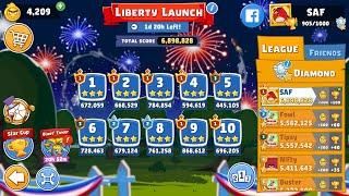 Angry Birds Friends. Liberty Launch. All levels 3 stars. Passage from Sergey Fetisov