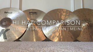 15” Hi Hat Comparison - Zildjian K Sweet  Paiste 602  Sabian HHX Legacy  Meinl Byzance Foundry