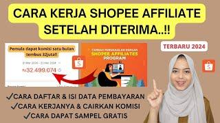 CARA KERJA SHOPEE AFFILIATE PROGRAM TERBARU 2024 UNTUK PEMULA SAMPAI DAPAT BANYAK KOMISI LENGKAP..