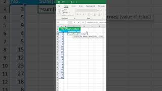 Find SUM of even numbers in excel