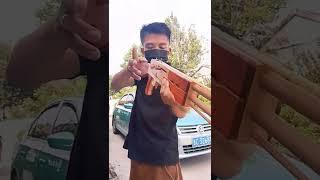 Full auto Ak-47 rubber gun 