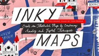 Inky Maps Create a Beautiful Illustrated Map