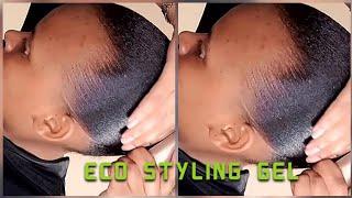 Updated How to apply Eco styling Gel on Natural 4C Hair. Extension Hairstyles.