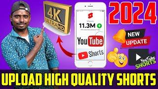 How to Upload Shorts in High Quality  How To Upload A YouTube Short in tamil 2024  WITH MOBILE 