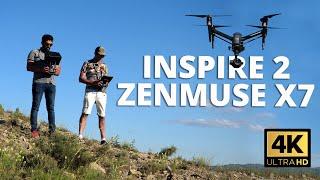 PILOTANDO A DOS MANDOS el INSPIRE 2 con la Zenmuse X7 a 4K