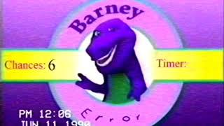 Rare Footage of Early Barney Error 1990 Barney Error 13