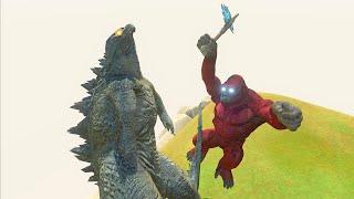 Scar King from Godzilla X Kong The New Empire VS All Evolutions of Godzilla
