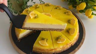 TAM ÖLÇÜLÜ ASLA ÇATLAMAYAN CHEESECAKE TARİFİ‼️LİMONLU CHEESECAKE NASIL YAPILIR