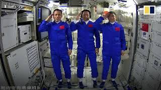 Chinese astronauts arrive at their national space station for 3 months