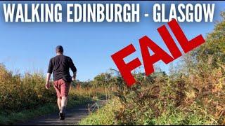 I tried to walk from Edinburgh to Glasgow in a day.  This is what happened...