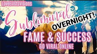 *OVERNIGHT* FAME & FOLLOWERS SUBLIMINAL AND FREQUENCIES WAKE UP TO MORE FOLLOWS IG YOUTUBETIKTOK