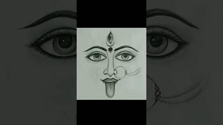 Maa Kali drawing for beginnersKali Mata pencil sketchdiwali special drawing #shorts