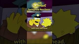 The Springfield Ren Fayre  The Simpsons #shorts